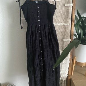 Aerie midi black dress